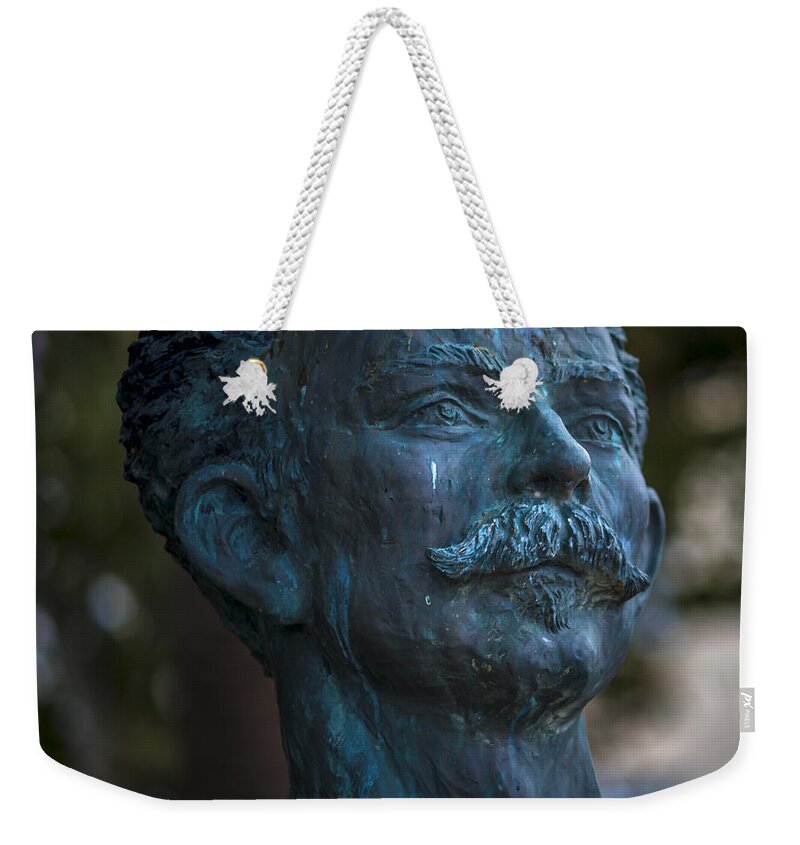 Andalucia Weekender Tote Bag featuring the photograph Jose Marti Statue Cadiz Spain by Pablo Avanzini