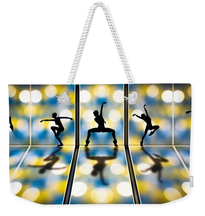 Dance Weekender Tote Bag featuring the digital art Joy Of Movement by Bob Orsillo