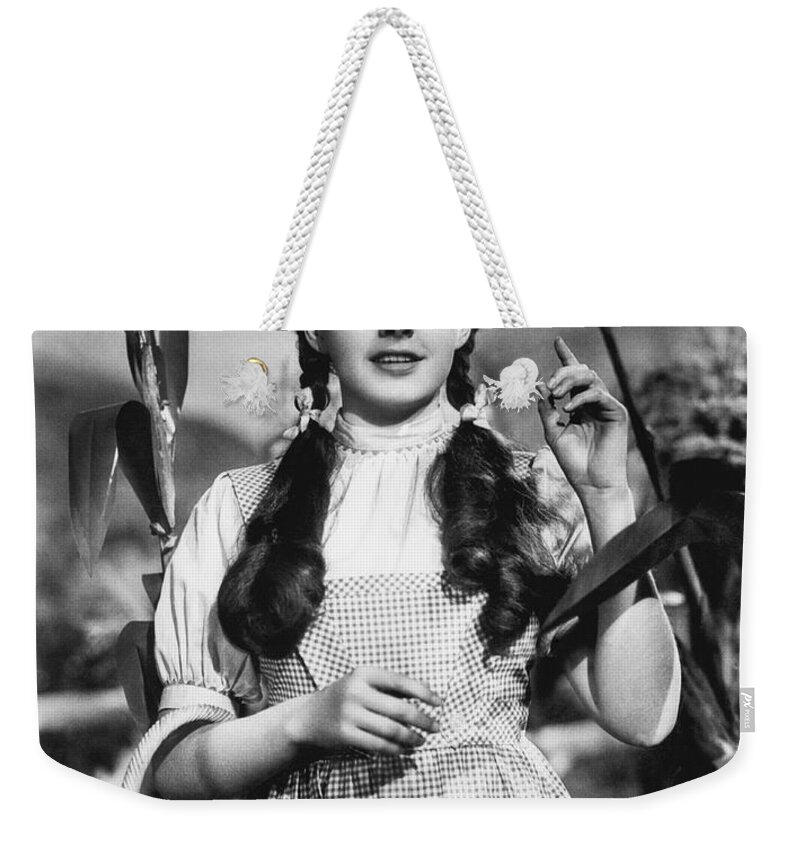 1930's Weekender Tote Bag featuring the photograph Judy Garland As Dorothy by Underwood Archives