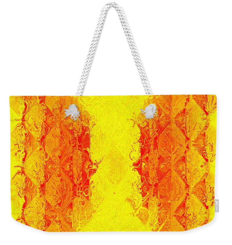 Abstract Weekender Tote Bag featuring the digital art Juice by Charmaine Zoe