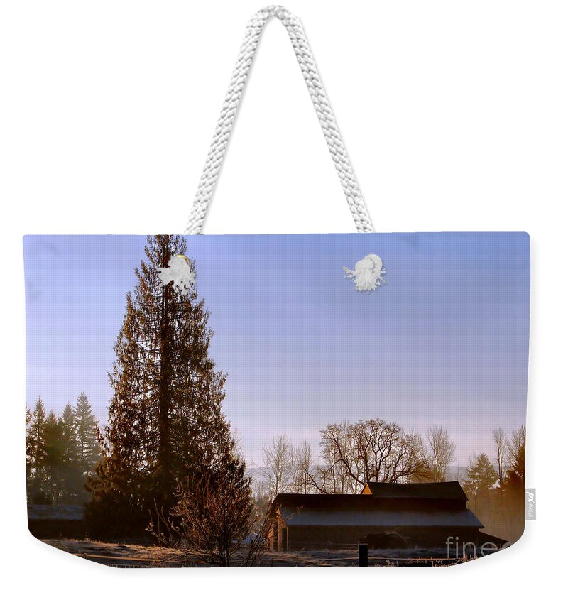 Landscape Weekender Tote Bag featuring the photograph Just After Dawn by Rory Siegel