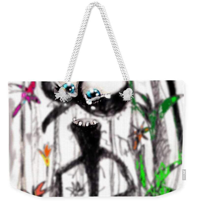 Just Amazed Weekender Tote Bag featuring the digital art Just Amazed by Marcello Cicchini