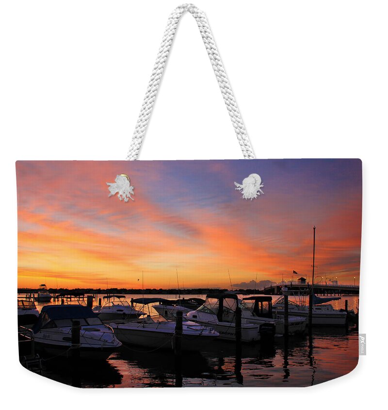 Sunrise Weekender Tote Bag featuring the photograph Just Before Dawn by Roger Becker