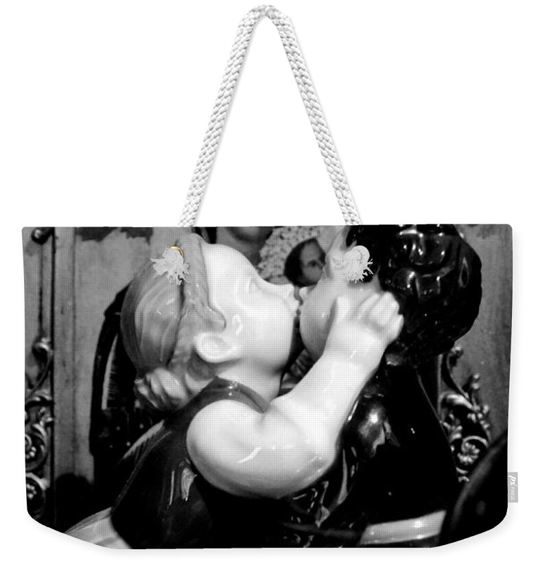 Newel Hunter Weekender Tote Bag featuring the photograph Juxtaposition by Newel Hunter
