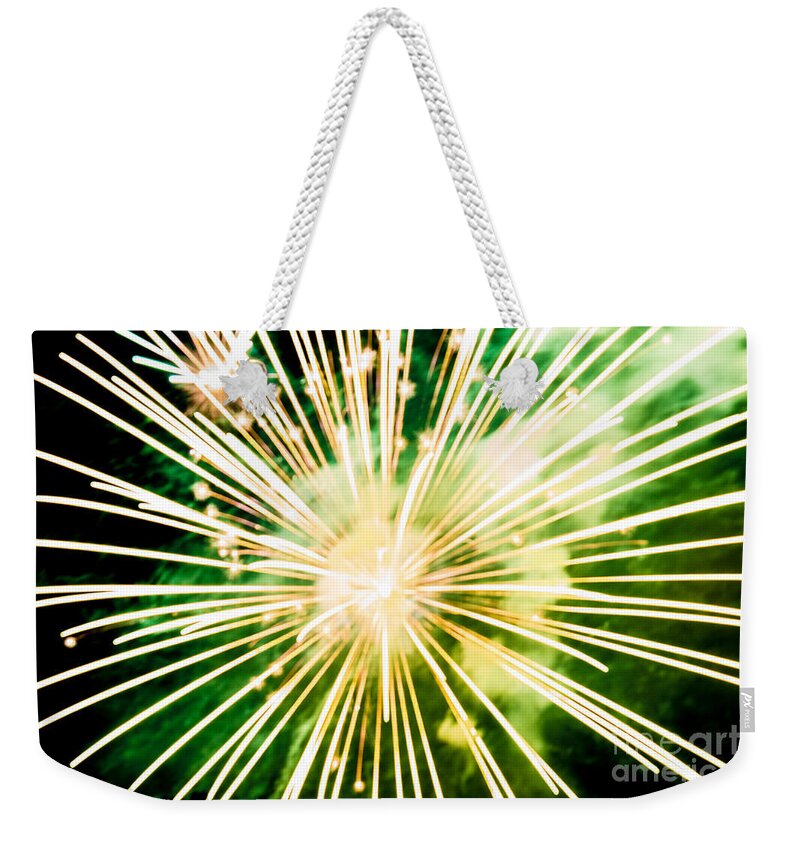 Firework Weekender Tote Bag featuring the photograph Kaboom by Suzanne Luft