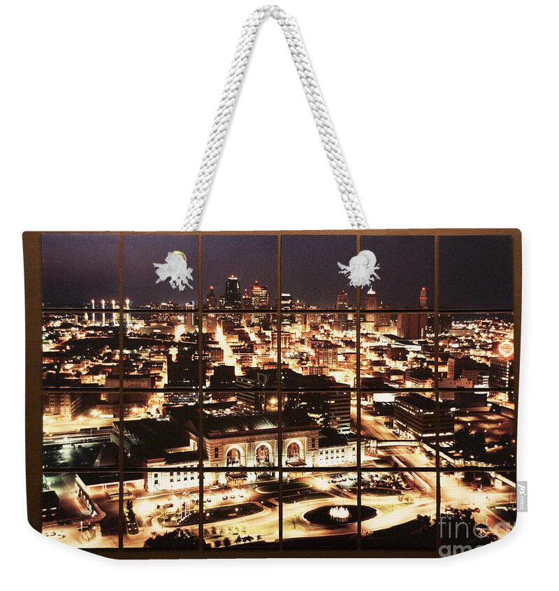 kansas City Weekender Tote Bag featuring the photograph Kansas City Mosaic by Crystal Nederman