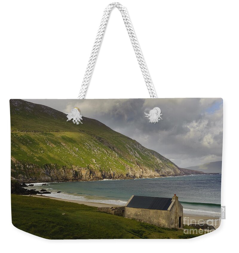 Achill Weekender Tote Bag featuring the photograph Keem Strand, Achill Island, Ireland by John Shaw