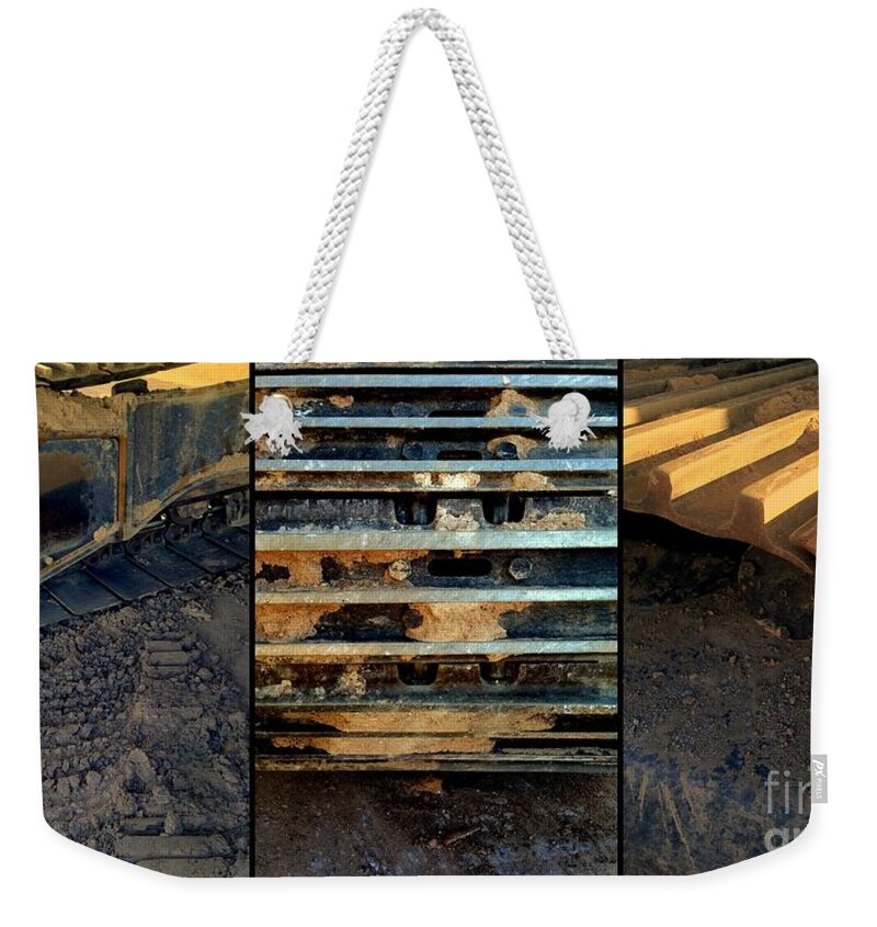 Tractor Weekender Tote Bag featuring the photograph Keep on Trackin' by Marlene Burns