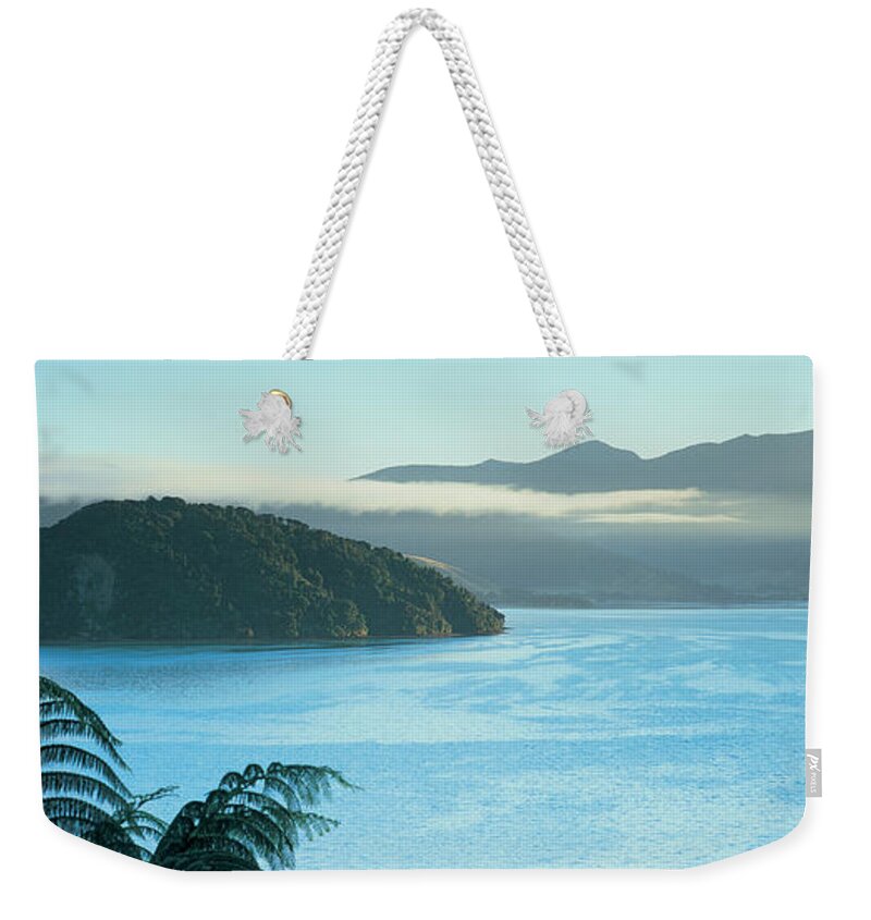 Photography Weekender Tote Bag featuring the photograph Kenepuru, Marlborough Sound, New Zealand by Panoramic Images