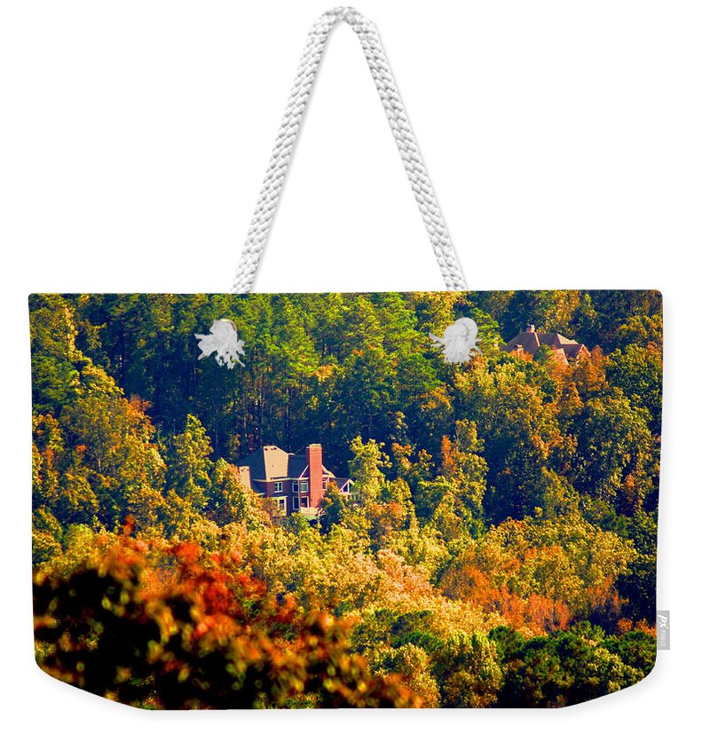 Autumn Weekender Tote Bag featuring the photograph Kennesaw Hideout by Rafael Salazar