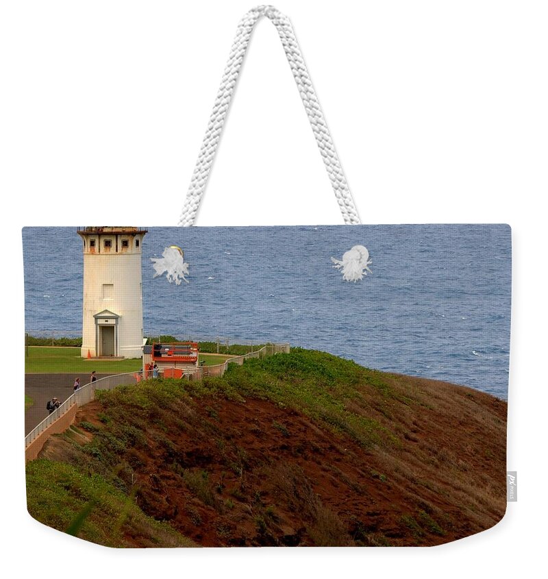 Hawaii Weekender Tote Bag featuring the photograph Kilauea Lighthouse by Caroline Stella
