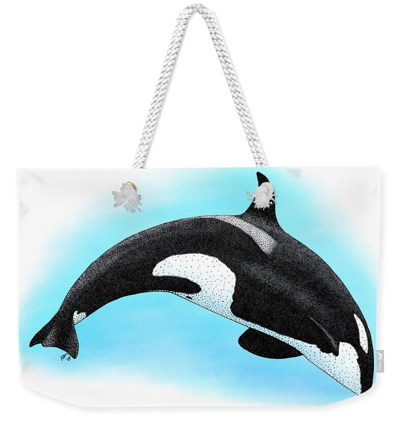 Animal Weekender Tote Bag featuring the photograph Killer Whale by Roger Hall