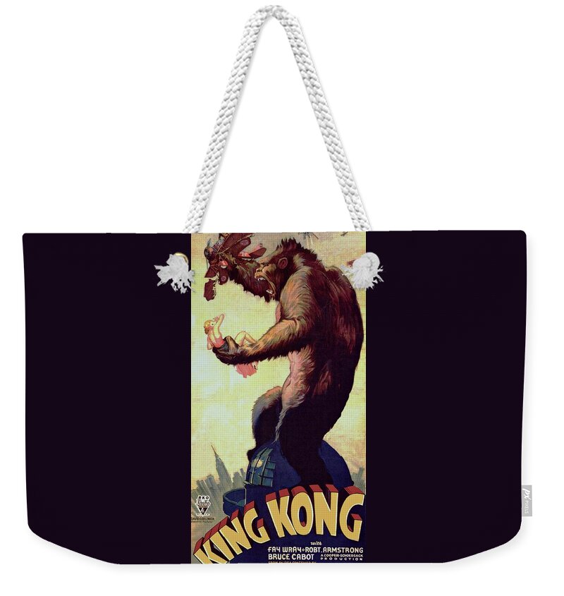 King Kong Weekender Tote Bag featuring the photograph King Kong by Movie Poster Prints