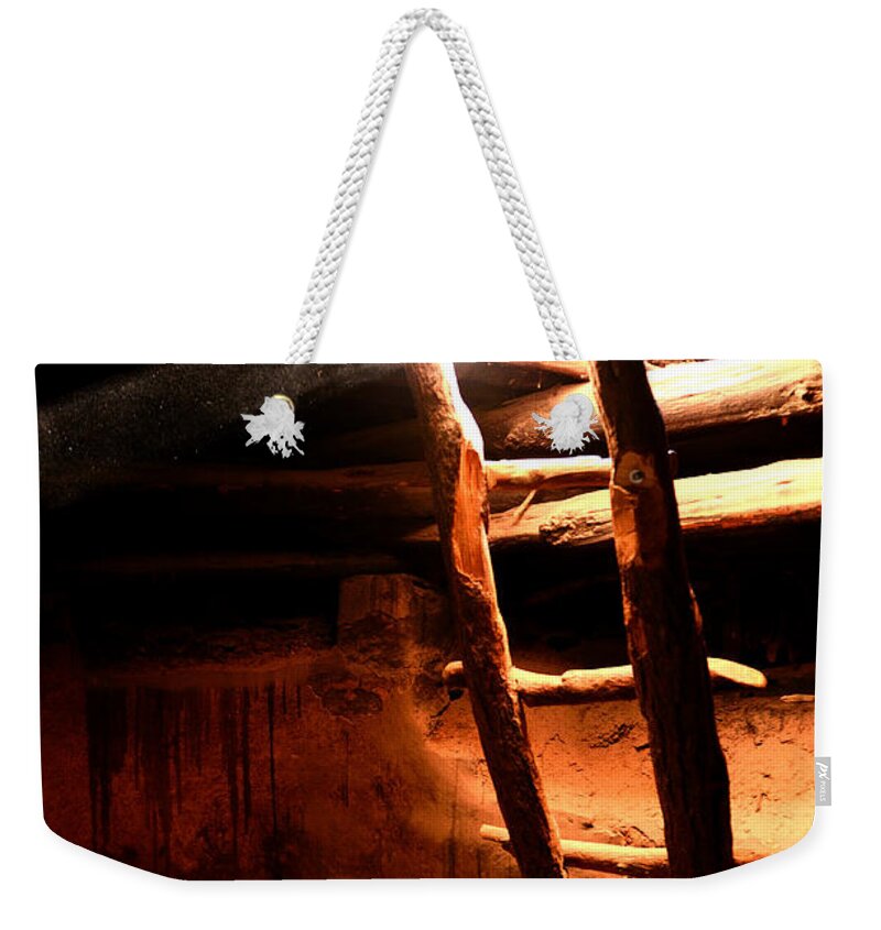 Kiva Weekender Tote Bag featuring the photograph Kiva Ladder by Tranquil Light Photography