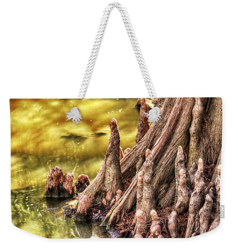 Tree Weekender Tote Bag featuring the photograph Knees of the Cypress by Jason Politte