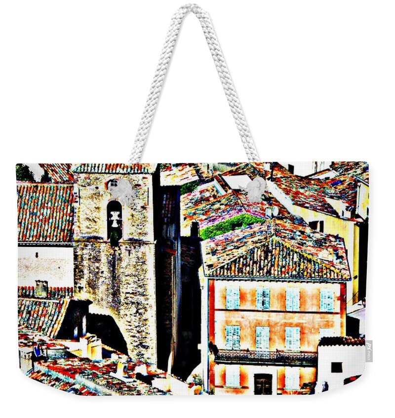 Provence Weekender Tote Bag featuring the photograph La Garde Freinet by Lainie Wrightson