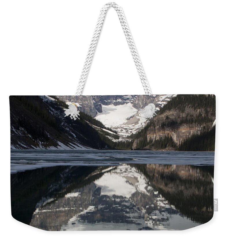 Landscape Weekender Tote Bag featuring the photograph Lake Louise Alberta Canada by Tony Mills
