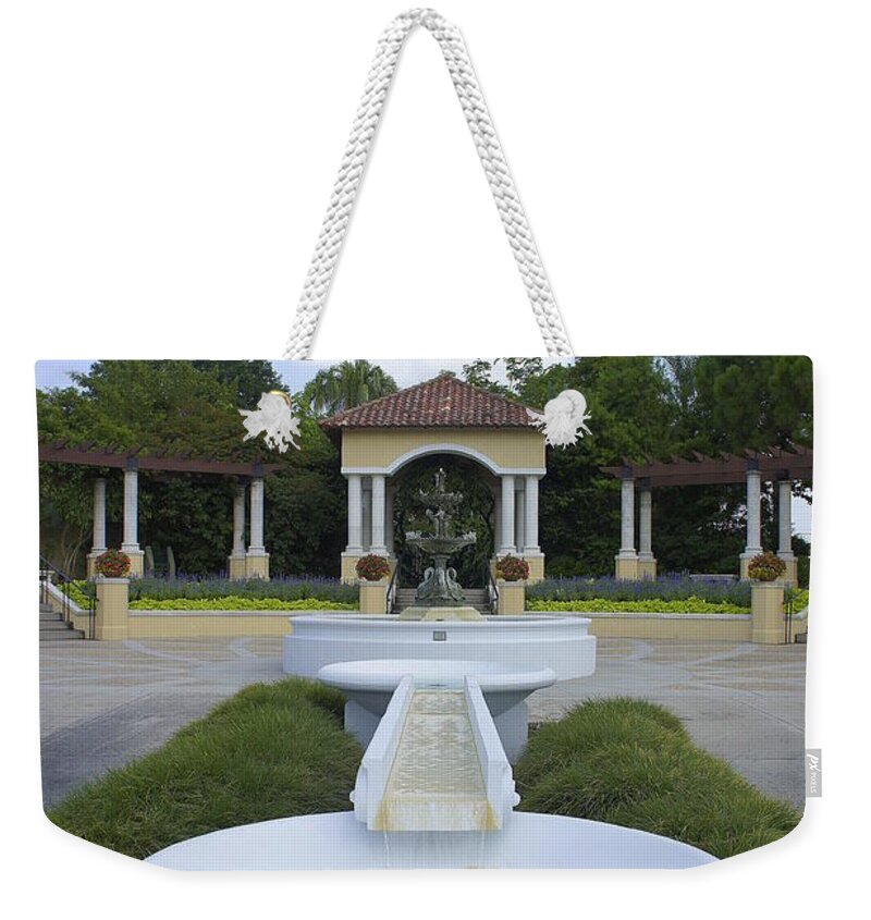 Hollis Gardens Weekender Tote Bag featuring the photograph Lakeland's Hollis by Laurie Perry