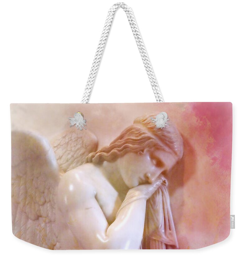 L'angelo Celeste Weekender Tote Bag featuring the photograph L'Angelo Celeste by Micki Findlay
