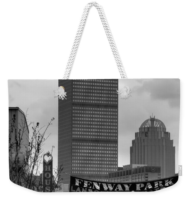 Enway Weekender Tote Bag featuring the photograph Lansdowne Street 2 - Fenway Park - Boston by Joann Vitali