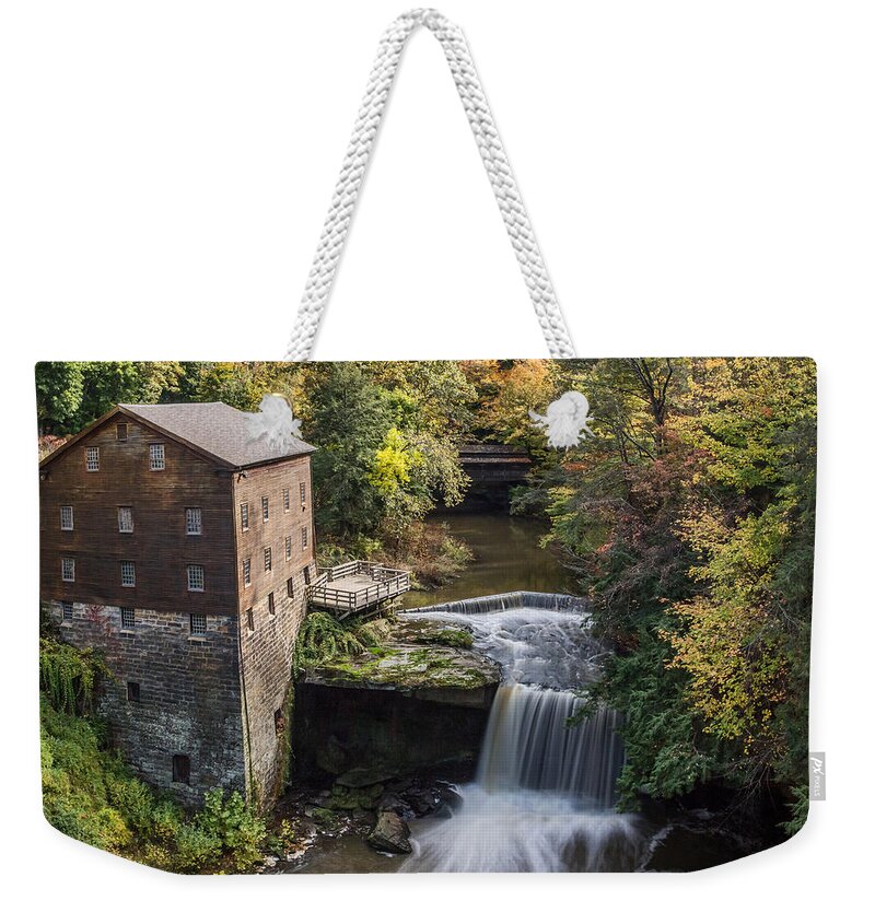Lantermans Mill Weekender Tote Bag featuring the photograph Lantermans Mill by Dale Kincaid