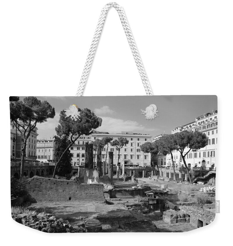 Roma Weekender Tote Bag featuring the photograph Largo di Torre - Roma by Dany Lison