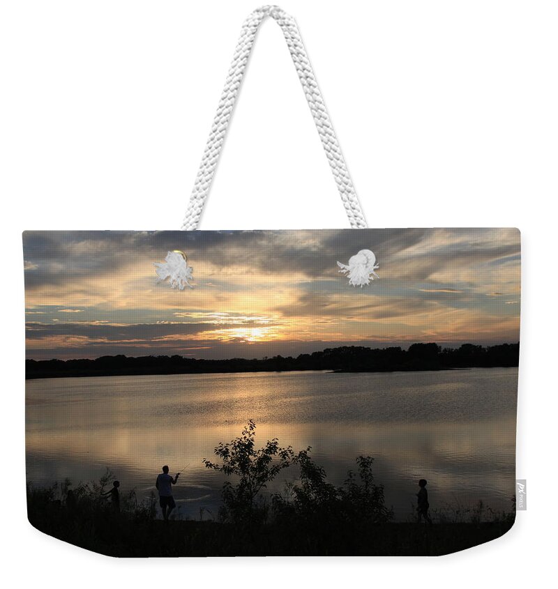 Sunset Weekender Tote Bag featuring the photograph Last Day of May by J Laughlin