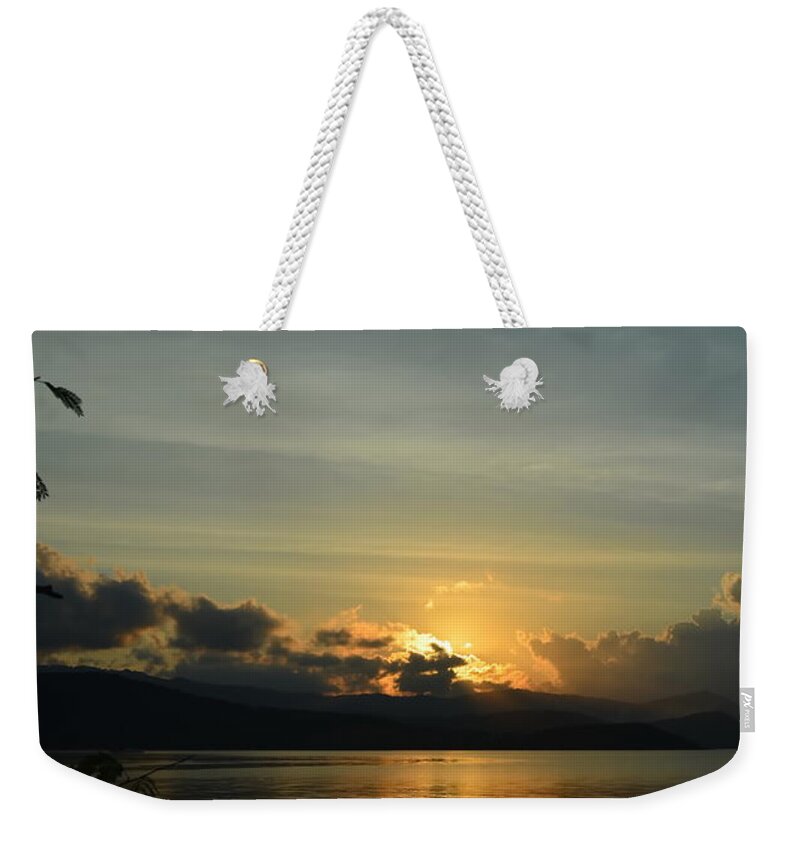 Michelle Meenawong Weekender Tote Bag featuring the photograph Last Light by Michelle Meenawong