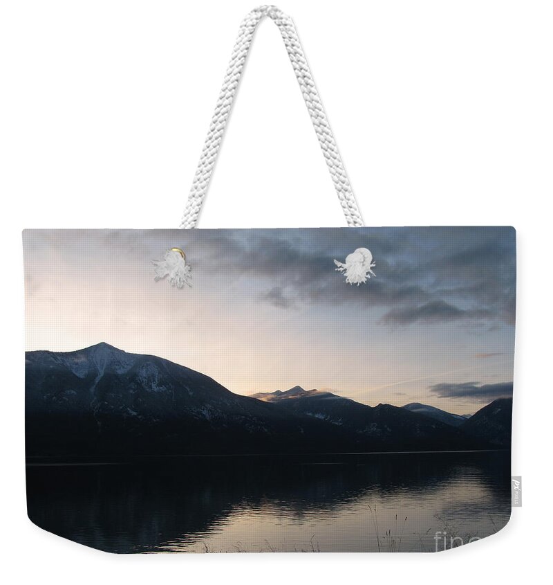 Mountains Weekender Tote Bag featuring the photograph Last Rays by Leone Lund