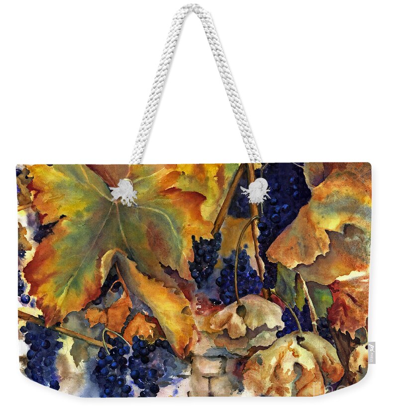 Still Life Weekender Tote Bag featuring the painting The Magic of Autumn by Maria Hunt