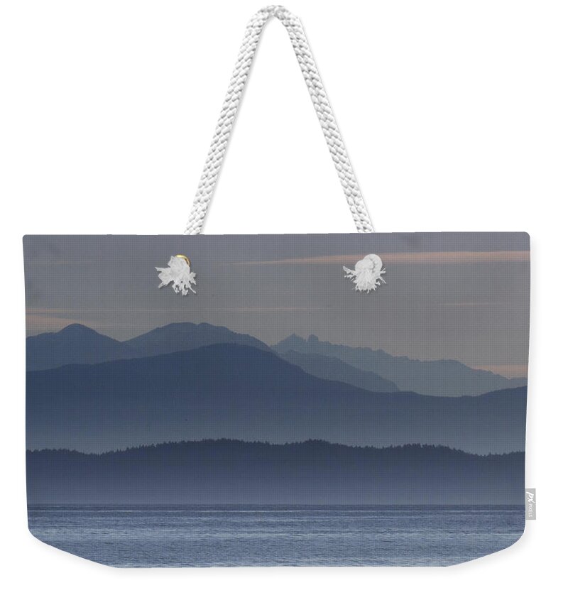 Ocean Weekender Tote Bag featuring the photograph Layers of Blue by Randy Hall