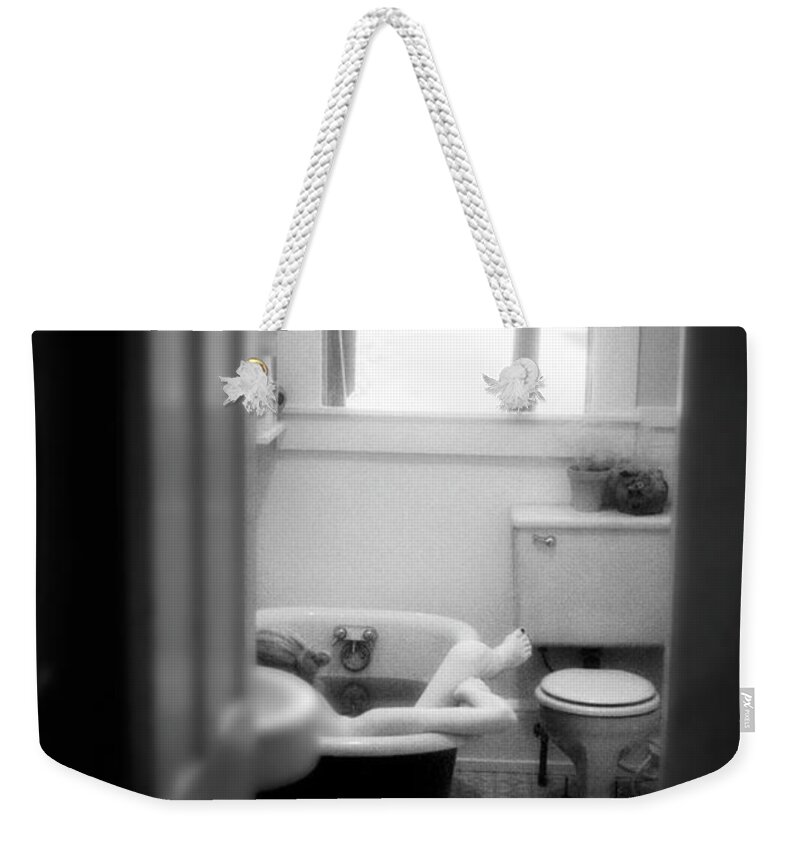 Nude Weekender Tote Bag featuring the photograph Lazy Afternoon by Lindsay Garrett