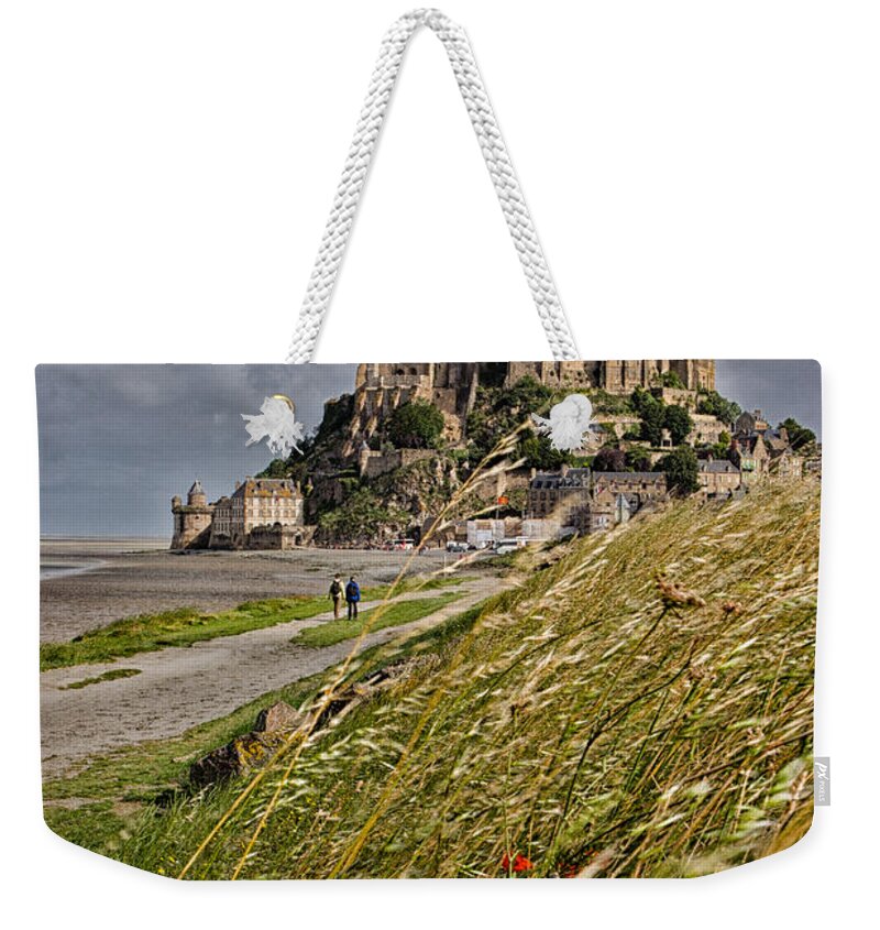 Le Mont St Michel Weekender Tote Bag featuring the photograph Le Mont St Michel by Nigel R Bell