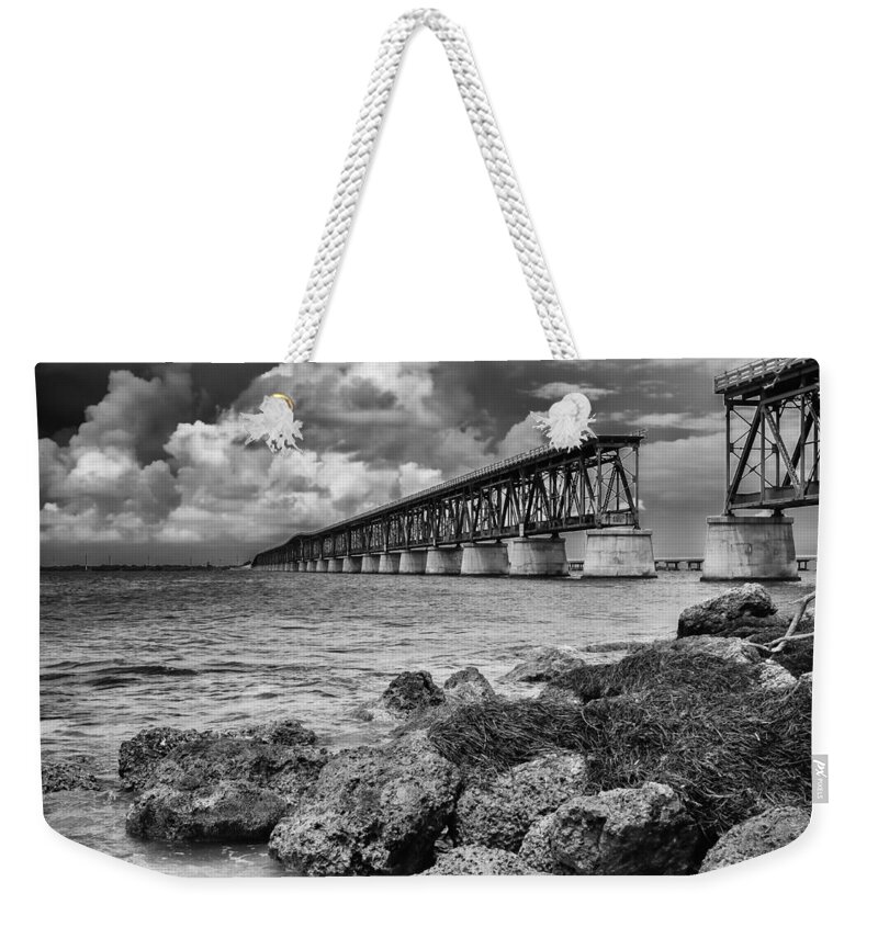 Bahia Honda Bridge Weekender Tote Bag featuring the photograph Leap of Faith by Raul Rodriguez