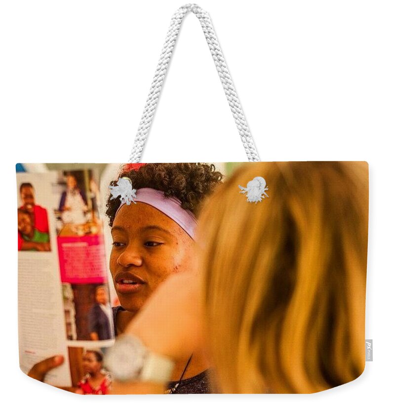 Capetown Weekender Tote Bag featuring the photograph Learning Typography Last Week On The by Aleck Cartwright