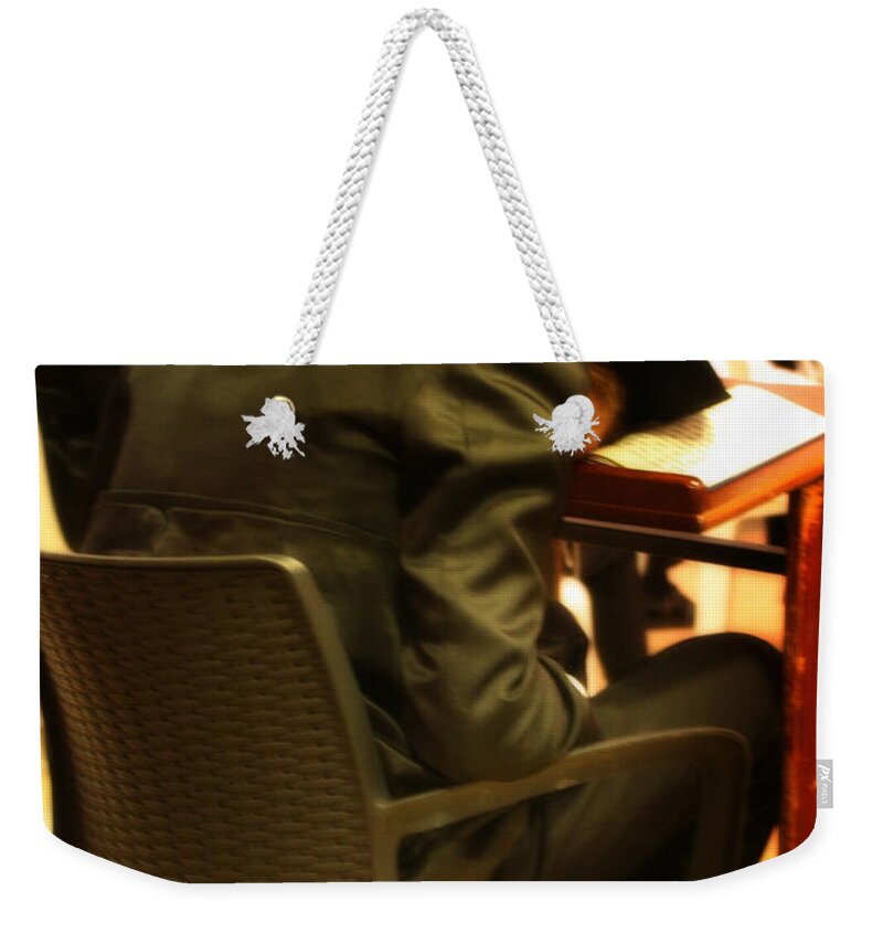Israel Weekender Tote Bag featuring the photograph Learning While Sleeping by Doc Braham