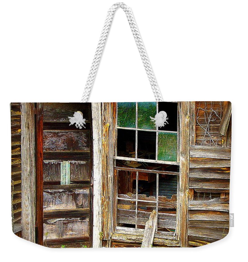 Fine Art Weekender Tote Bag featuring the photograph Left Alone by Rodney Lee Williams
