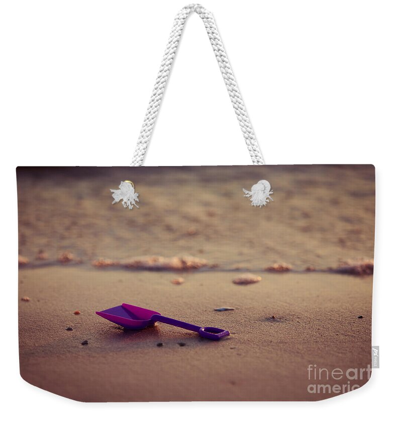 Beach Weekender Tote Bag featuring the photograph Left Behind by Joan McCool