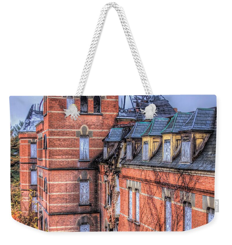  Hudson River Psychiatric Center Weekender Tote Bag featuring the photograph Left Standing by Rick Kuperberg Sr