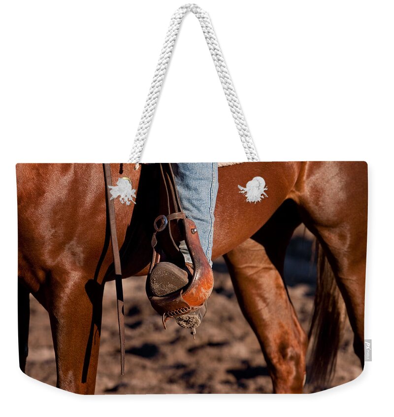 Horse Weekender Tote Bag featuring the photograph Legs - Colour by Michelle Wrighton