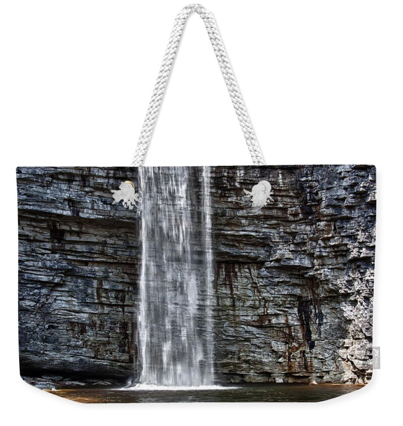Awosting Falls Weekender Tote Bag featuring the photograph Let it flow by Rick Kuperberg Sr
