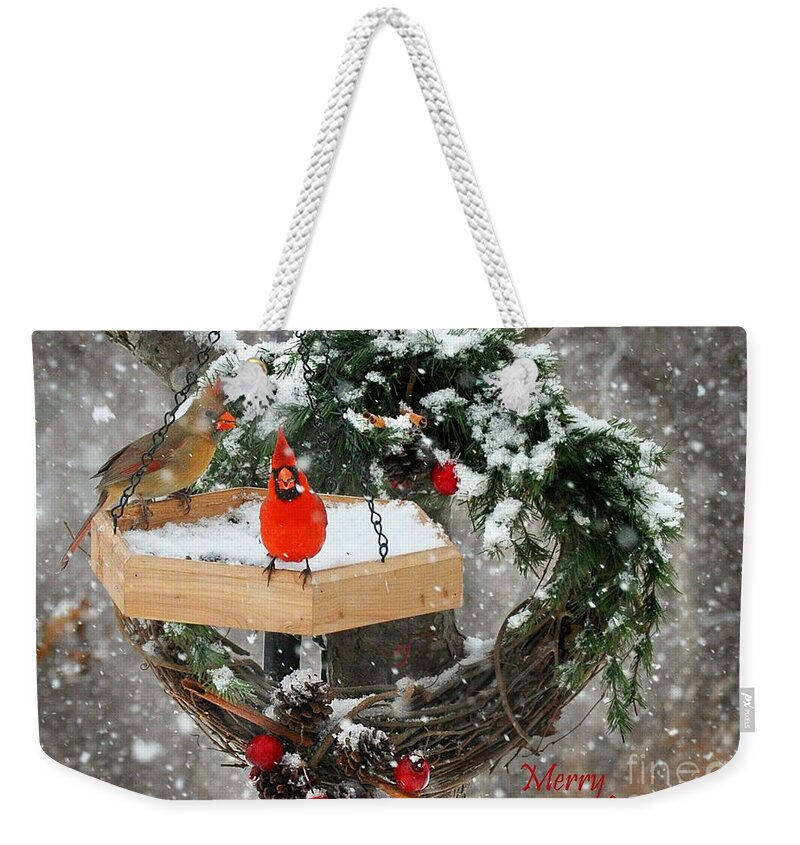 Nature Weekender Tote Bag featuring the photograph Let It Snow by Nava Thompson