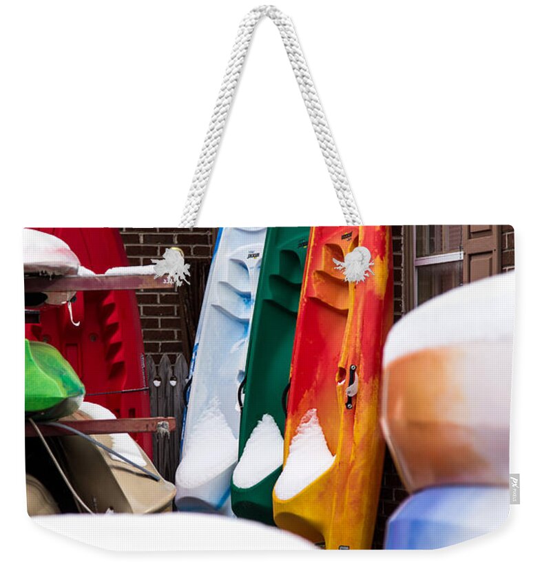 Cayce Weekender Tote Bag featuring the photograph Let's Head To The River by Charles Hite