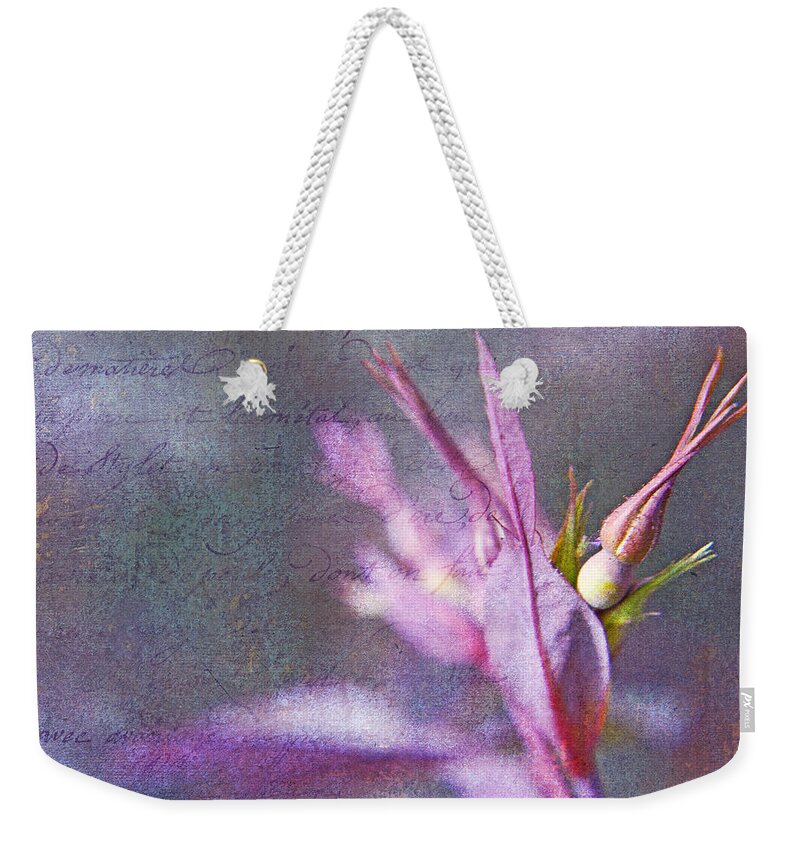 Shabby Chic Weekender Tote Bag featuring the photograph Lettres D'amour by Theresa Tahara