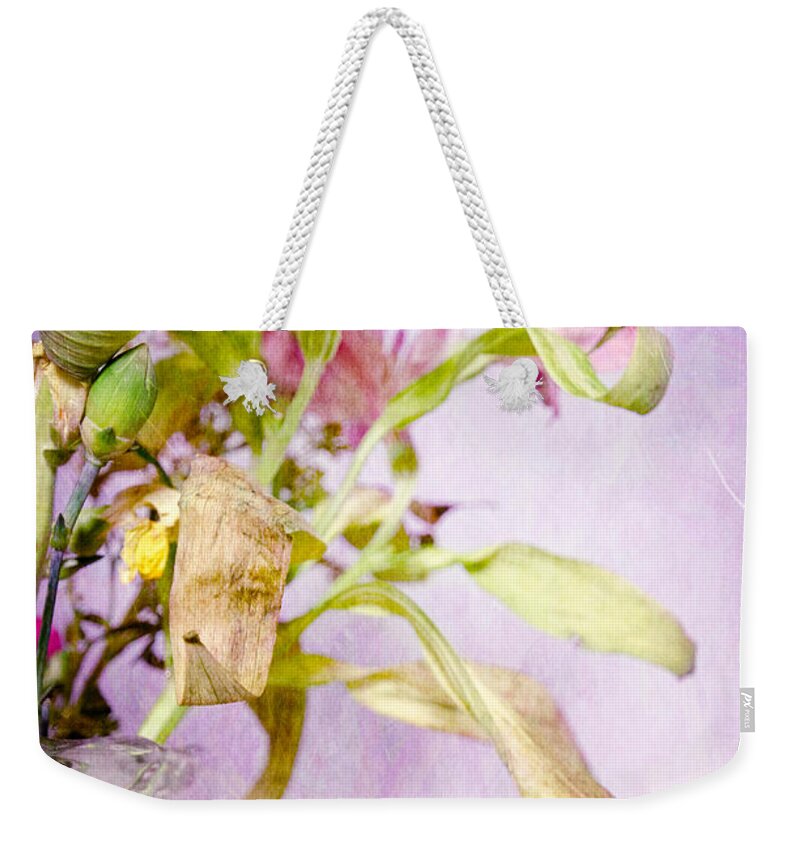 Flowers Weekender Tote Bag featuring the photograph Life and Death Flowers by Crystal Wightman