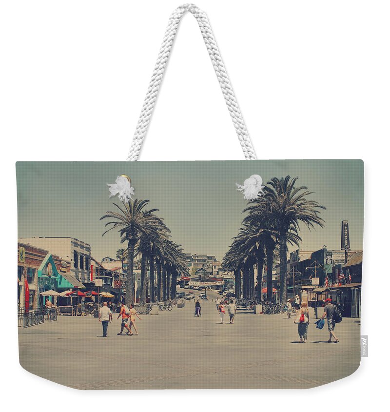 Hermosa Beach Weekender Tote Bag featuring the photograph Life in a Beach Town by Laurie Search