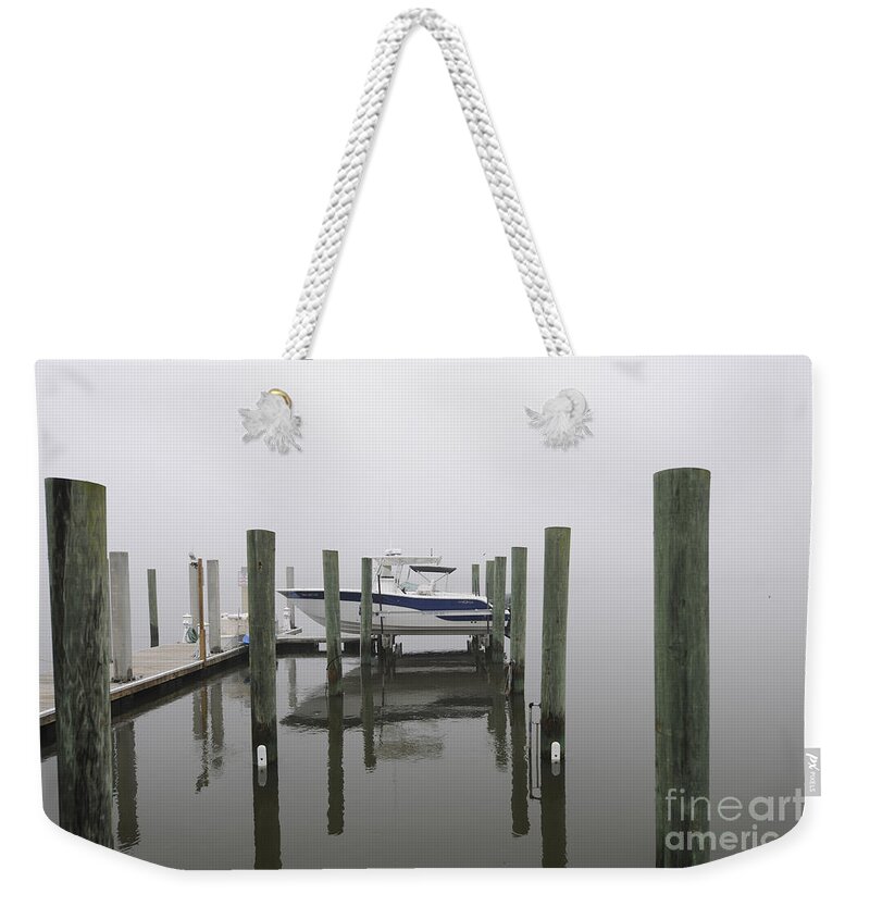 Fog Weekender Tote Bag featuring the photograph Lifted up into the Fog by Dale Powell