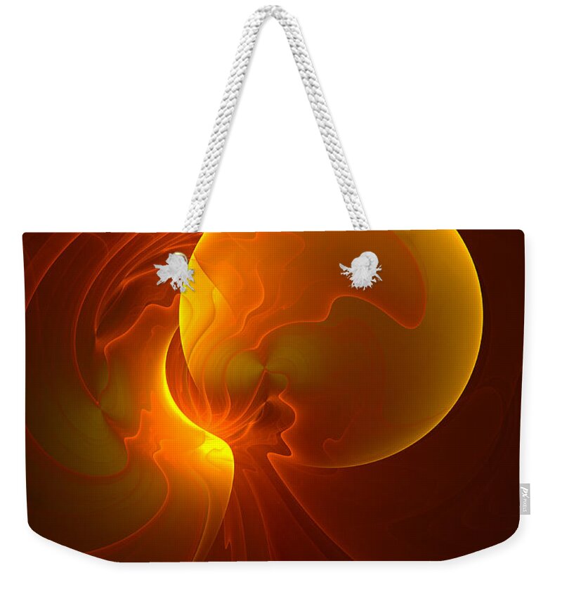 Abstract Weekender Tote Bag featuring the digital art Light by Gabiw Art
