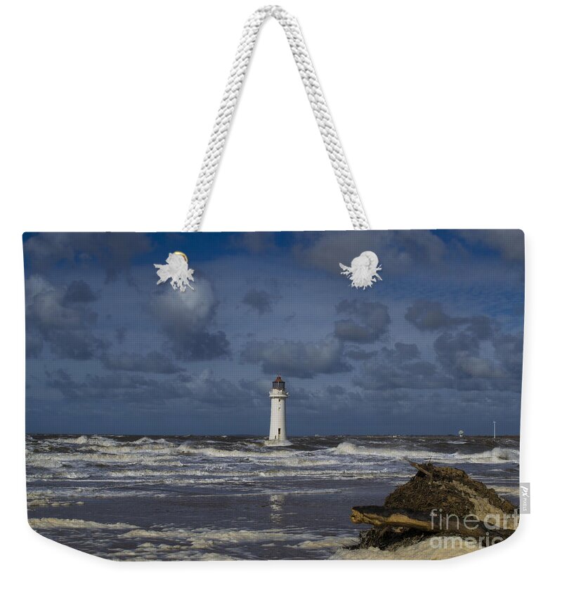 Light House Weekender Tote Bag featuring the photograph lighthouse at New Brighton by Spikey Mouse Photography