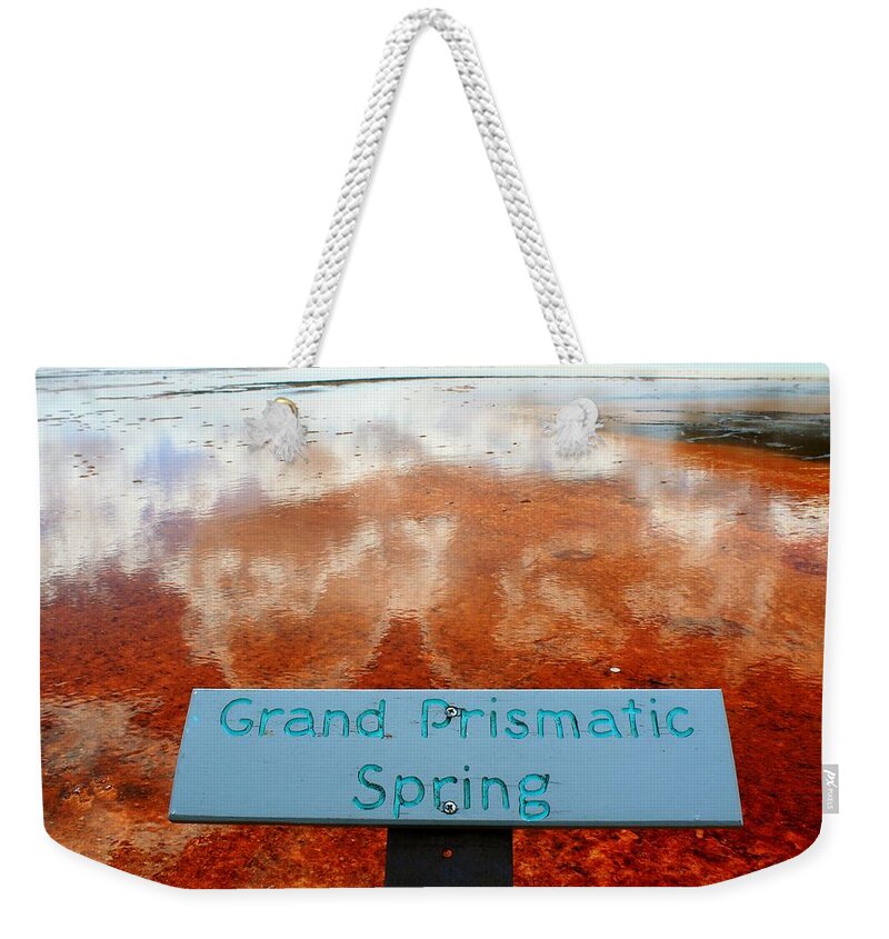 Yellowstone National Park Weekender Tote Bag featuring the photograph Like a Mirror by Catie Canetti